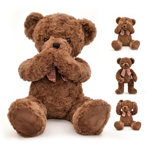 suepcuddly 20' Posed Teddy Bear Stuffed Animal Cute Plush Toy for Girl Kids (Dark Brown)