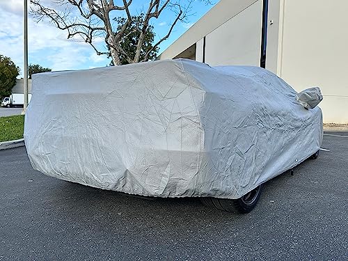 Image of CarsCover Custom Fit Car Cover for Chevy Corvette C8 Stingray Z06 E-Ray Heavy Duty All Weatherproof Ultrashield Covers (Gray)