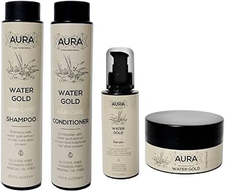 مجموعة معالجة الشعر ووتر جولد من اورا بروفيشنال - 4 قطع