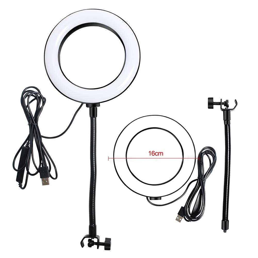 Microfono a condensatore per Computer USB E20 con Kit Studio con Luce ad Anello e Supporto per Braccio per Registrazione Video di Gioco
