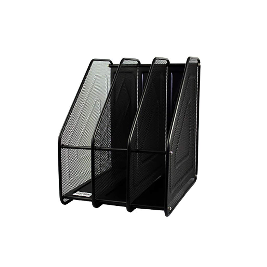 Multifonction Bureau Classeur Classeur 3/4 Colonne Porte-Classeur Panier de Données A4 Cadre de Données Panier de Rangement Porte-Revues Étagère Filet de Fer Étude de Métal Chambre À Coucher,23