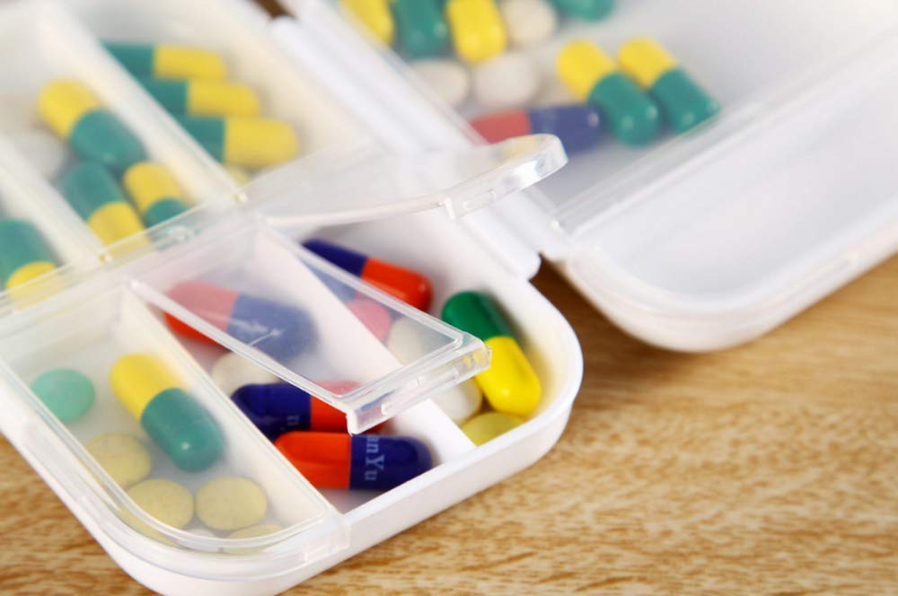 Portible Medicine Tablet Storage Container Case | 8 Slot Pill Case | Portable Weekly Pill Cases | Medicine Drug Box Pills Organizer (Pack Of 1). 3