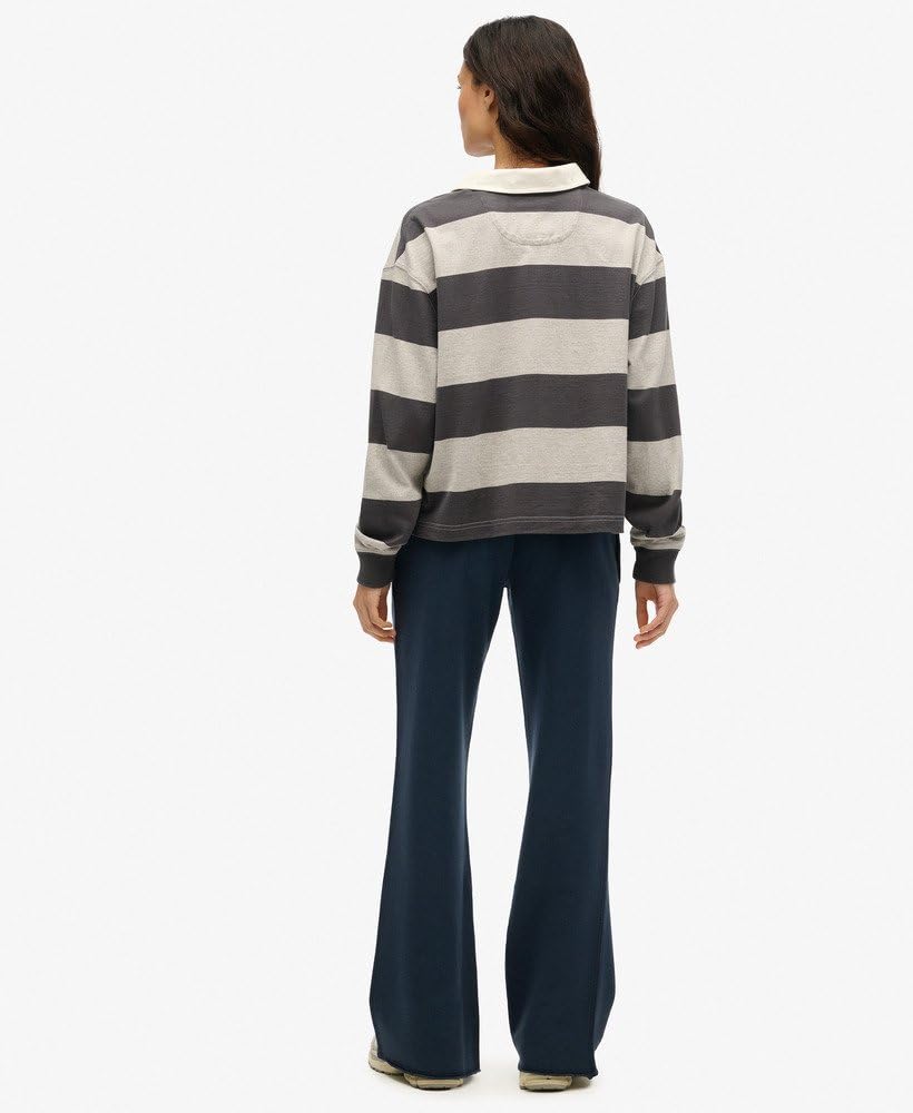 Superdry Damskie spodnie do biegania Athletic Essentials Flare z głębokim ściągaczem