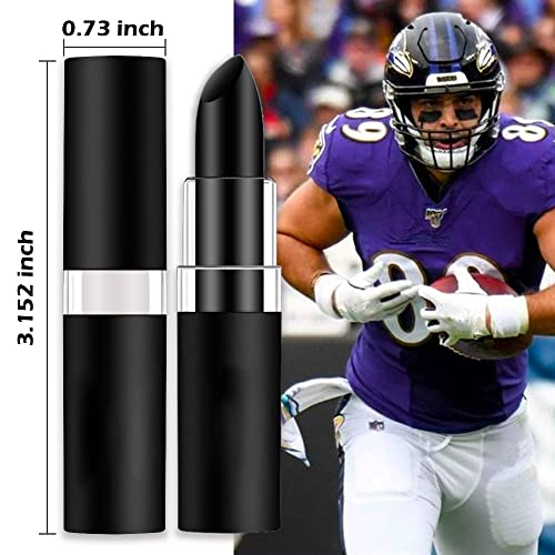 Image of Kaely 3Pcs Face Paint Stick,Pro Eye Black Stick Baseball Football Softball,Easy to Color,Black White Red Matte Lipstick Face Body Paint Set,Halloween Birthday Party Clown Makeup Sets
