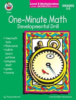 Paperback One Minute Math Level B Multiplication Factors 6 - 9 Book