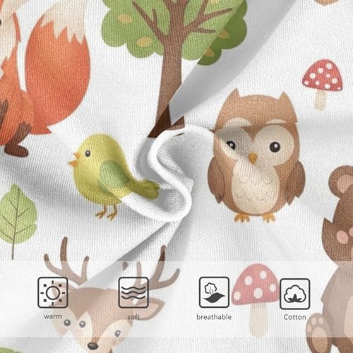 Cute Forest Animals Foxes Deers Girls Underwear Toddler 2t Cotton Panties Little Girl Aesthetic Briefs Girls Undies3