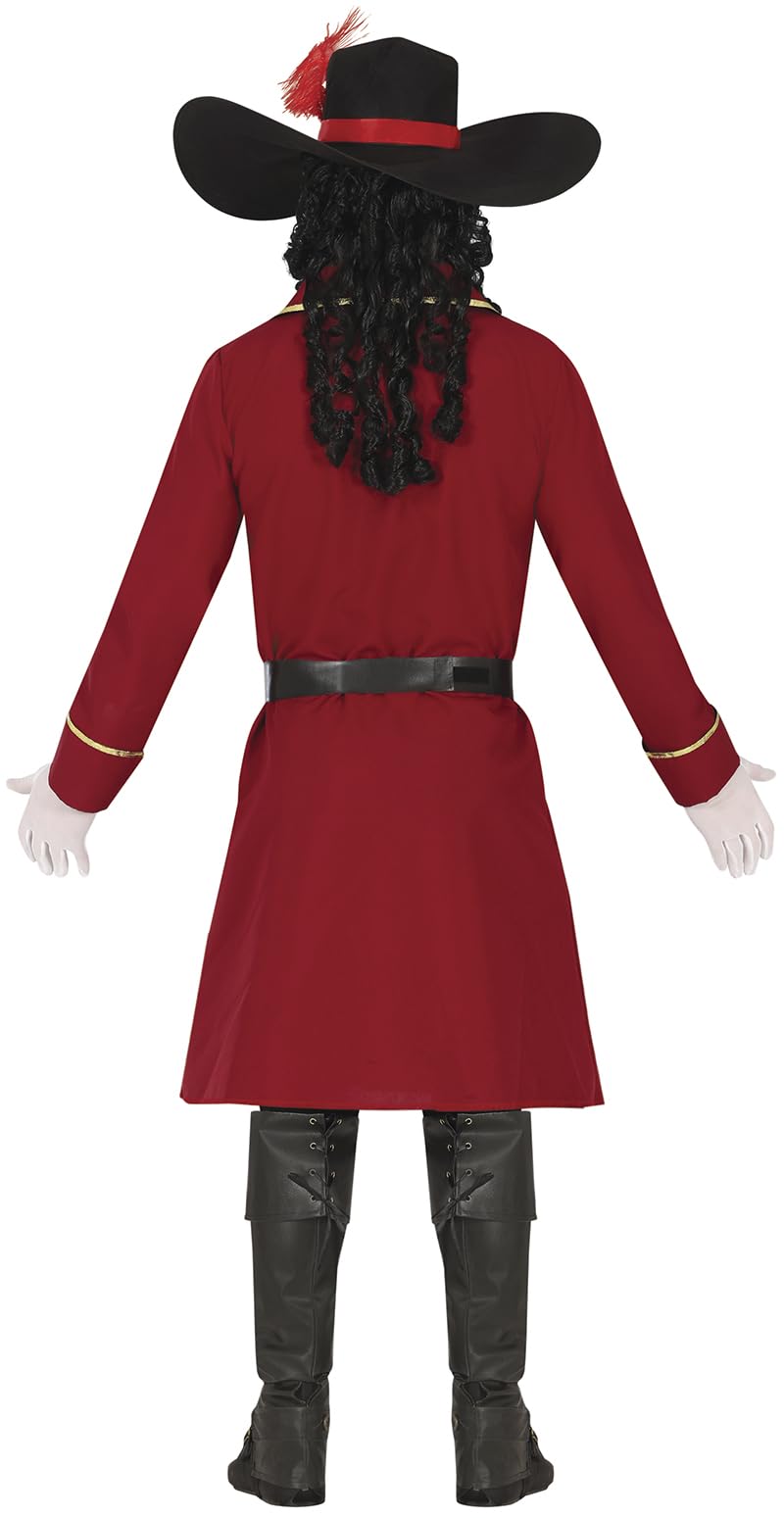 FIESTAS GUIRCA | Disfraz Captain Corsair Adulto - Chaqueta, Cinturón y Pechera - Disfraces de Piratas y Aventuras para Halloween, Carnaval y Fiestas de Cine - Ideal para Hombres
