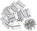 20 Stainless Steel 1.5-inch Folding Hingeshigh-Quality Door and Window Hinges with 80 Screws (1.5inch)