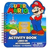 Paper Sticker Activity Book - 6.75' x 5.4', 1 Count - Perfect for Kids Fun and Learning, Super Mario Brothers