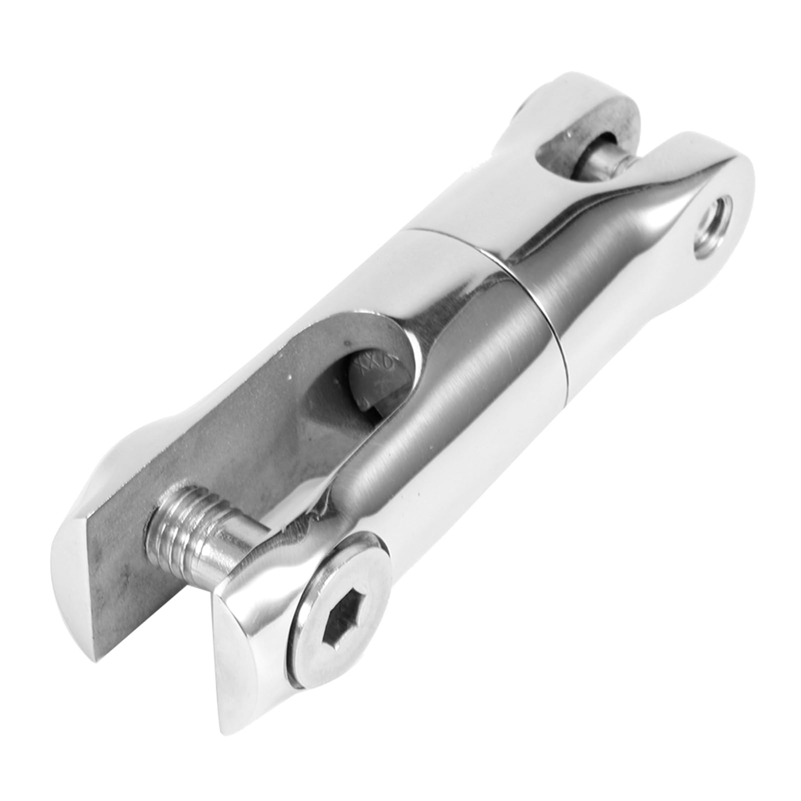 Edelstahl Anker schwenkbar, Anker rotierender Stecker Schiffshandwerk Bootszubehör Spiegelreflexion Hochglanzpolierte Beschichtung Passend für 6‑8mm Kettenboot Yacht