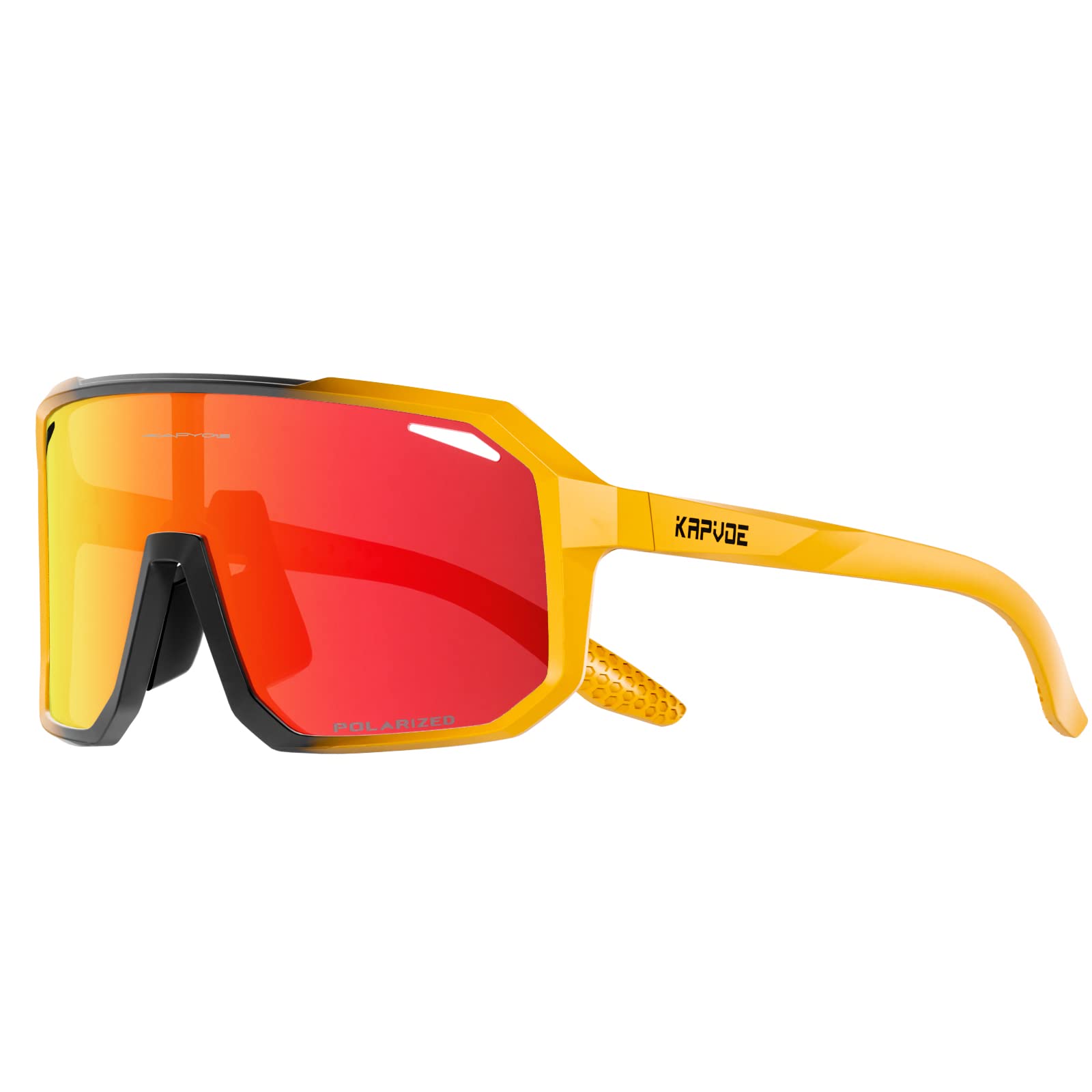 KAPVOE Polarizadas Gafas de Ciclismo Hombre Gafas MTB TR90 Gafas Deportivas Mujer Gafas Running Gafas Bicicleta Montaña Gafas Bici Gafas Sol Ciclismo Gafas BTT Lentes de Ciclismo