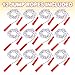 ArtCreativity 84 Inch Nylon Ropes for Kids - Pack of 12 - Durable Jump Ropes with Plastic Handles - Healthy Indoor and Outdoor Skipping Activity, Party Favors, Gifts for Boys and Girls