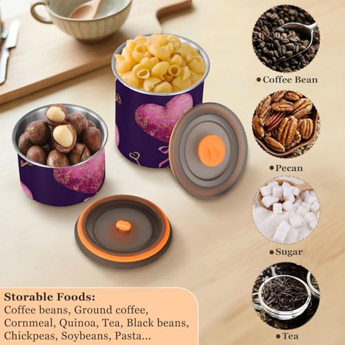 Contenedor de almacenamiento para café de acero inoxidable 900ml miniatura 6
