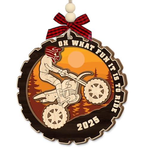 Motocross Christmas Ornaments 2025 - Motorcycle...