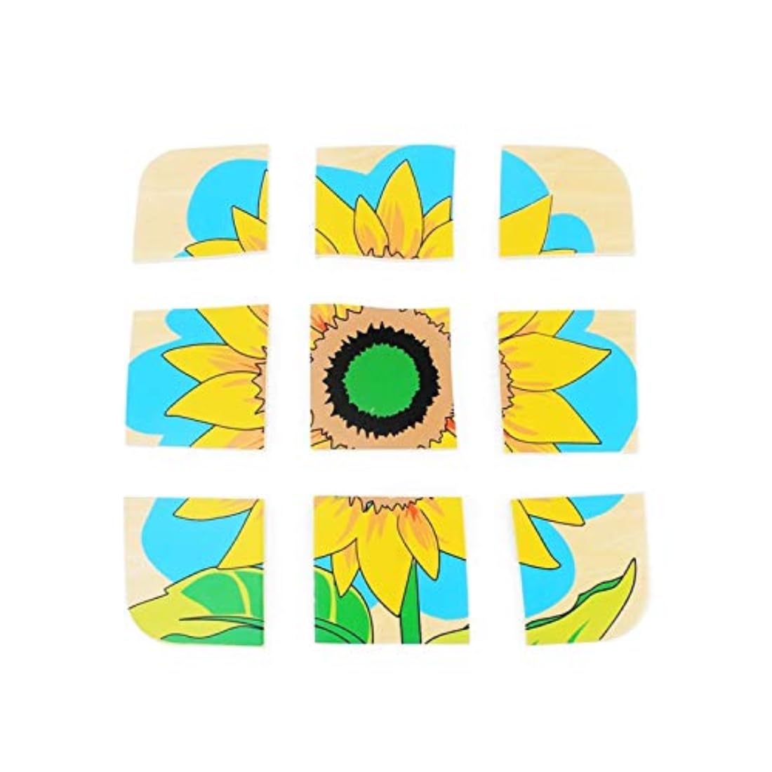Montessori Children Wood Plant Education Toy Baby Toddler Life Cycle of Sunflower Puzzles Jingsaw Preschool Brinquedos Juguets - Image 3