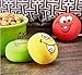 Vibrant Life Playful Buddy Emoticon Durable Rubber Latex Dog Chew Toy with Audible Squeaky Sound, Medium, 3 Count