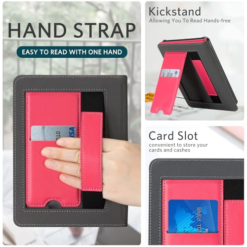 Image of CoBak Case with Stand for 6.8 inch E-Book Reader -Cover with Auto Sleep Wake,Card Slot,Hand Strap Feature - Fits 11th Generation(not Compatible with Meebook /KoBo)