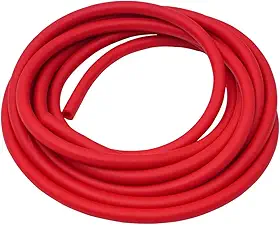 Feelers Tubo de borracha de látex natural vermelho 1/10.2 cm (6 mm) ID x 3/8" (10 mm) OD mangueiras de borracha, tubo de catapulta de estilingue para pistola, comprimento de 1 m