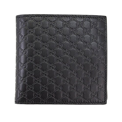 gucci bifold wallet microguccissima black