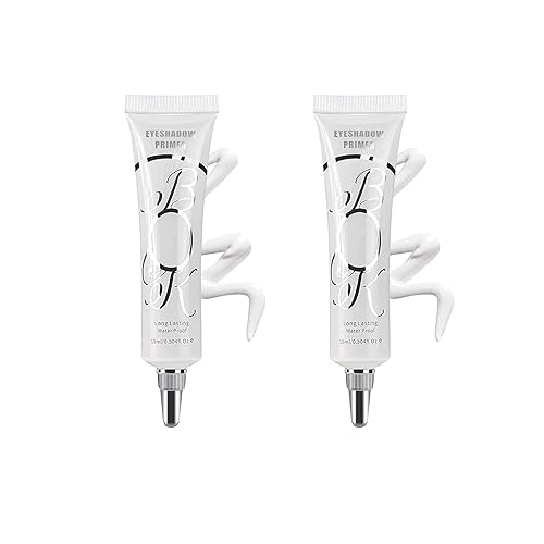 Miniatura 10 de Paquete de 2 bases de sombra de ojos mate para tapas grasas, sombra de ojos negra, sin arrugas, base de sombra de ojos, base de sombra de ojos