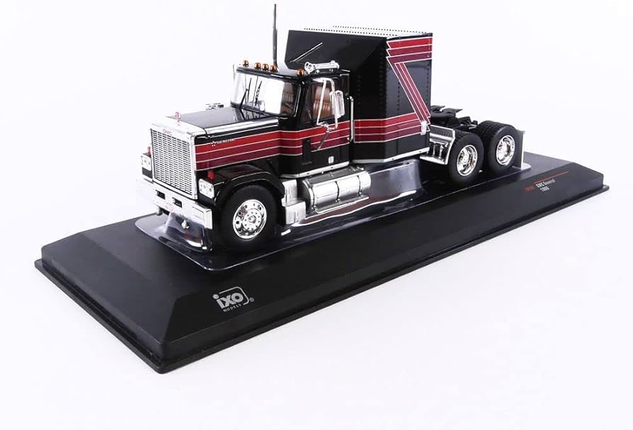 Amazon.com: Ixo 1/43 GMC General 1980 Black Truck Tractor : Arts