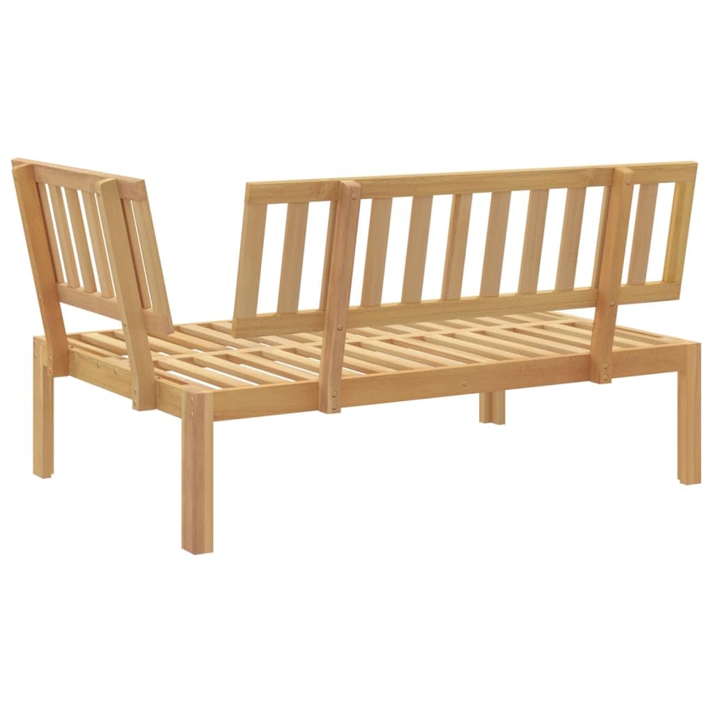 vidaXL Garten Ecksofa, Palettensofa für Garten Terrasse Innenhof, Modular Gartensofa mit Latten-Design, Gartenmöbel, Massivholz Akazie