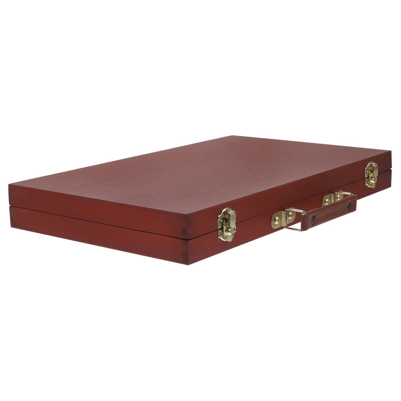 BELLIFFY Caja caja de pintura óleo storage box caballete de arte organizador de almacenamiento de joyas contenedor vacío de pigmento de madera accesorio de arte de dibujo