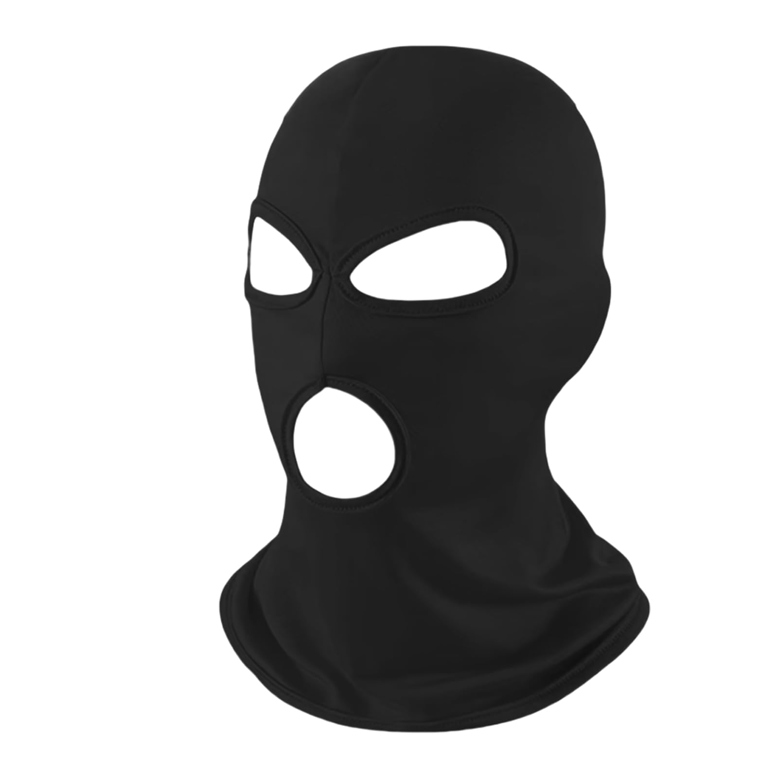 Symphonyw Unisex 3 Hole Black Balaclava 3 Hole, Three Holes Full Face Mask Men For Motorcycle Bike Hunting Cycling Ski Cap