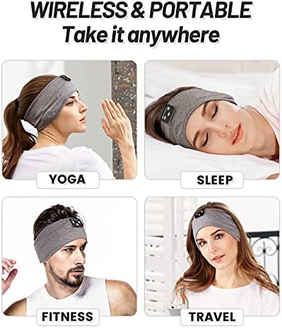 Miniatura 3 de Auriculares para dormir, diadema Bluetooth, diadema suave para dormir, audífonos para dormir durante mucho tiempo, auriculares Bluetooth con