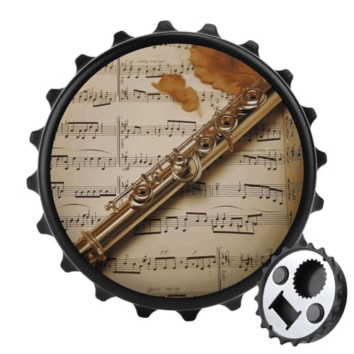 Flute MusicBottle Openers �①�Ƀ}�O�l�b�g�X�e�b�J�[�t�� �①�Ƀ}�O�l�b�g �r�[���𔲂� �|�b�v�� �\�[�_�ʐ؂� �①�ɂ�RV�p �L���b�v�L���b�`���[�t��