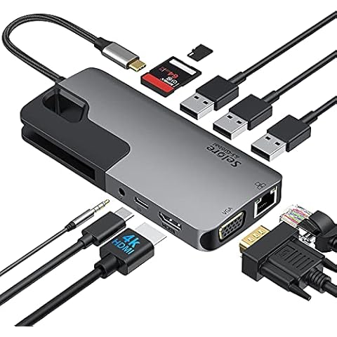 USB C Hub 10 in 1 USB C Adapter Cover