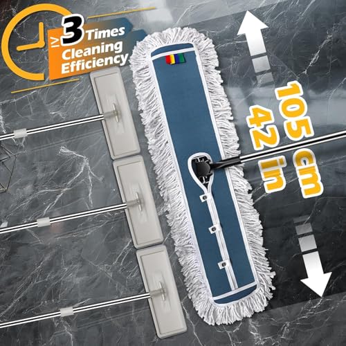 Image of MASTERTOP 93cm Microfibre Mop Heads Replacement for Industrial Mop, Cleaning Heads for Hardwood, Tile, Laminate, Garage, School, Mall, Suit for B0CQ7MQJ65 B0DPM7JNBL B0FBF93RXT