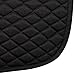 TuffRider Basic Pony Saddle Pad – Diamond Quilted, Flannel Lined, Breathable Schooling Pad for Horses - Black