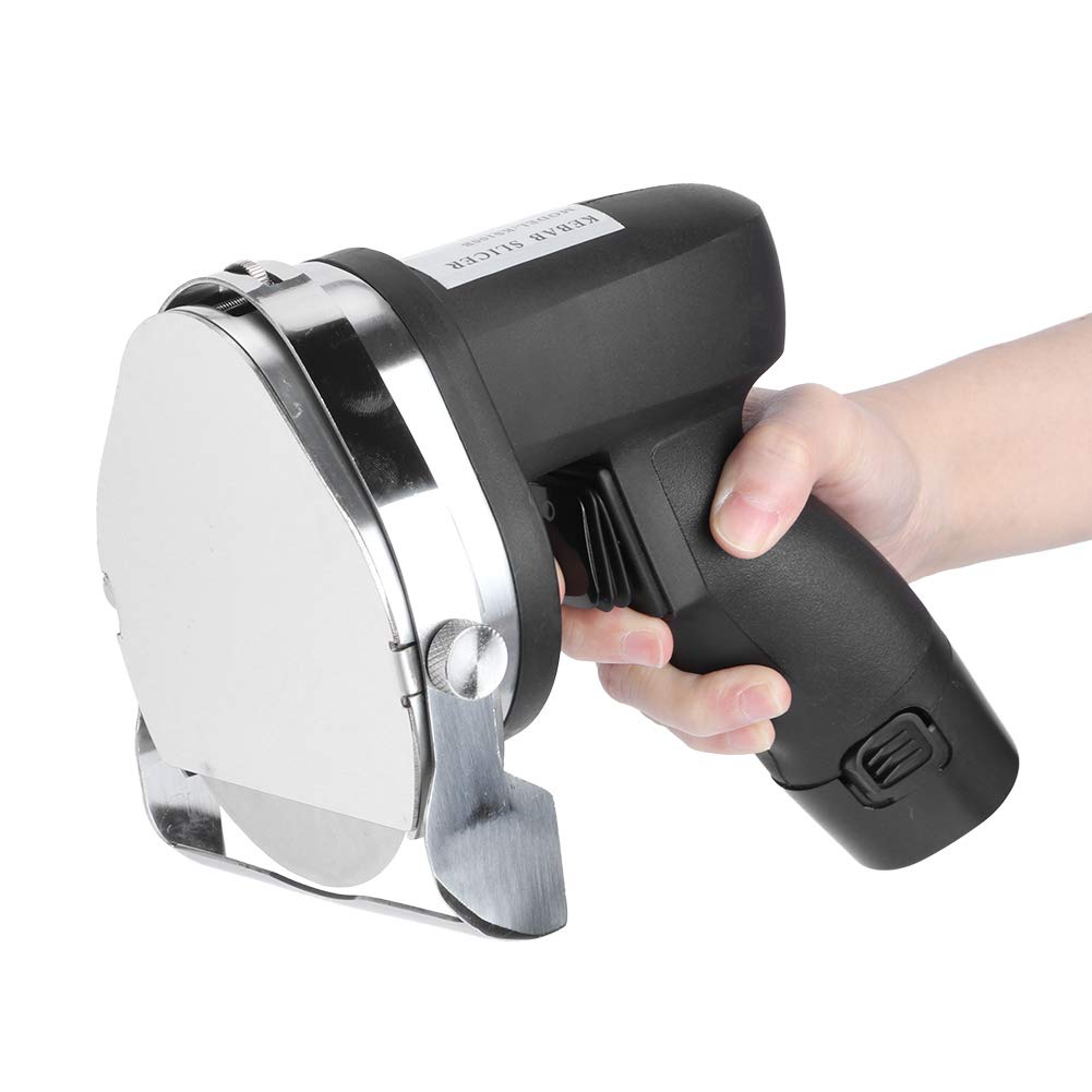 Cuchillo Eléctrico para Kebab, Cortador de Carne de Mano de Espesor Ajustable con Ergonómico Cómodo para Pollo con Carne de Cordero, Uso Comercial Doméstico