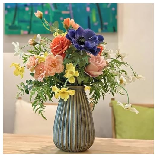 WAKISAKI Artificial Floral Centerpiece Arrangement