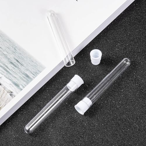 Image of Magibeads 20Pcs Clear Tube Plastic Bead Containers with Lids 3.23 x 0.47 Inches Travel Size Seed Bead Cylinder Bead Organizer Box Diamond Painting Storage Containers 15ml Capacity