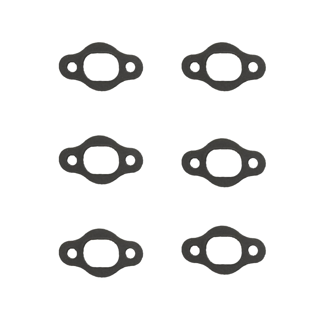 6pcs Exhaust Gasket Muffler Gasket Air Out Exhaust Gasket, 2 Stroke Gas Motorized Bicycle 48cc/66cc/80cc