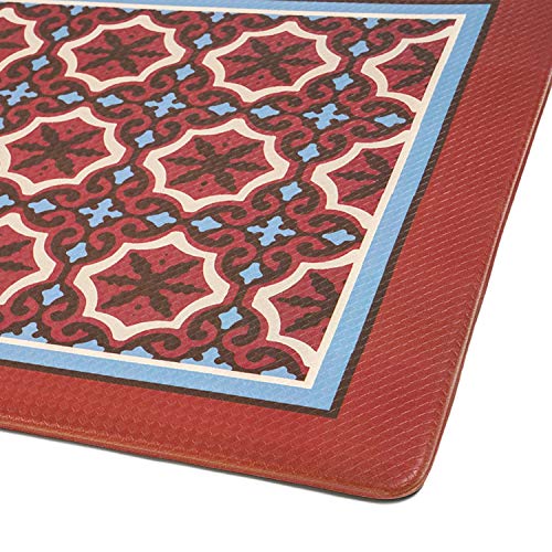 Farmhouse Kitchen Mats Cushioned Anti-Fatigue Comfort Mat for Home & Office Ergonomically Engineered Memory Foam Kitchen Rug Waterproof Non-Skid, 47\" by 18\"