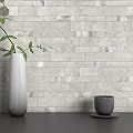 MOFIT Backsplash Tile for Kitchen Peel and Stick Stone Matte Finish,Bathroom Tiles Stickers 3D Wall Panel Linear Mosaic Marble Backsplash Waterproof(10sheets,Cement Grey)