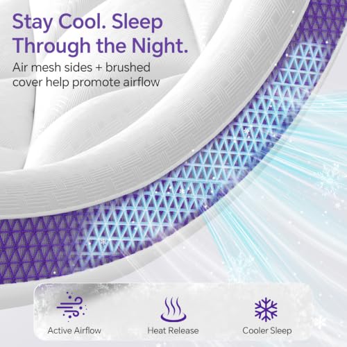 Image of ChiXpace Twin Mattress Topper, Viscose Derived from Bamboo, Soft Pillow Top | Cushioned Support, Breathable Mesh Sides, Memory Foam Blend Fill, Softens Firm Twin Beds, Teen Bedrooms, Guest Rooms, Rentals