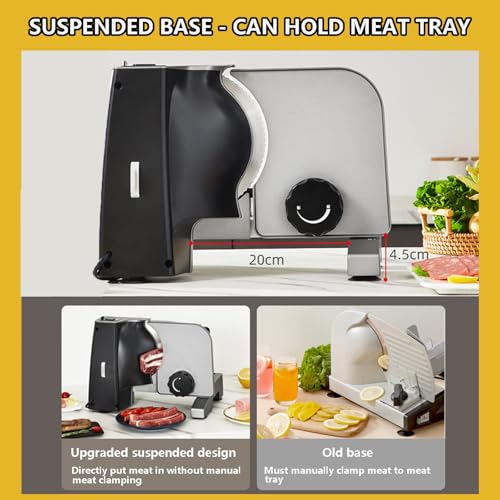 Rebanadora eléctrica de carne 200W acero inoxidable miniatura 2