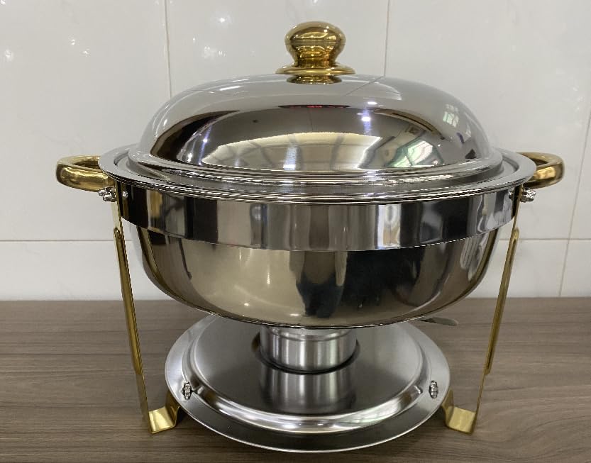 Warmounts Scaldavivande per buffet, confezione da 6, 6 l, rotondi