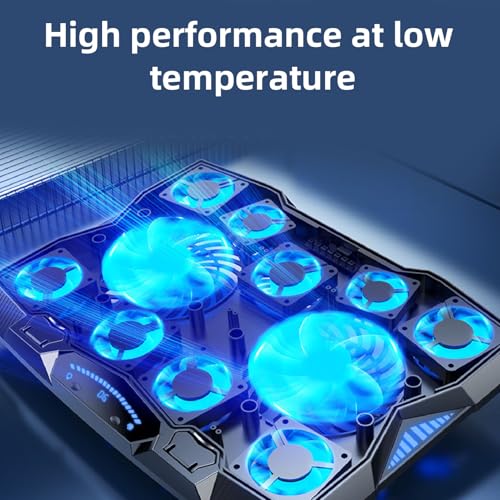 Base refrigerante para laptop con 11 ventiladores ajustable miniatura 7