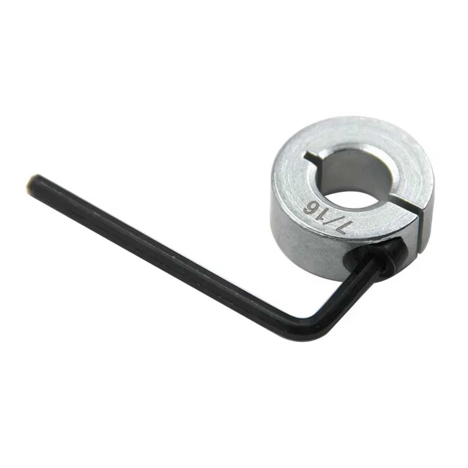 8-teiliger Bohrer-Tiefenstopp-Kragen mit Inbusschlüssel-Set, fester Bohrerhalter, Spaltringe for Holzloch-Bohrstopperring