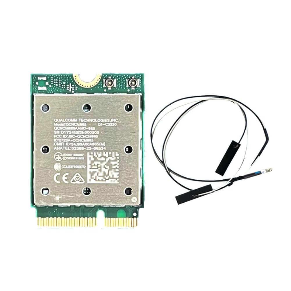 Scheda WiFi7 Tri Band QCNCM865 Bluetooth 5.4 Scheda WiFi Wireless Tri Band 2.4G/5G/6Ghz Adattatore di Rete Wireless per Win11 per 802.11be M.2 NGFF WLAN Scheda WiFi Solo per Win11