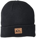 Quiksilver Boys' Performer 2 Youth Beanie - Warm Knit Hat for Winter, Black, One Size