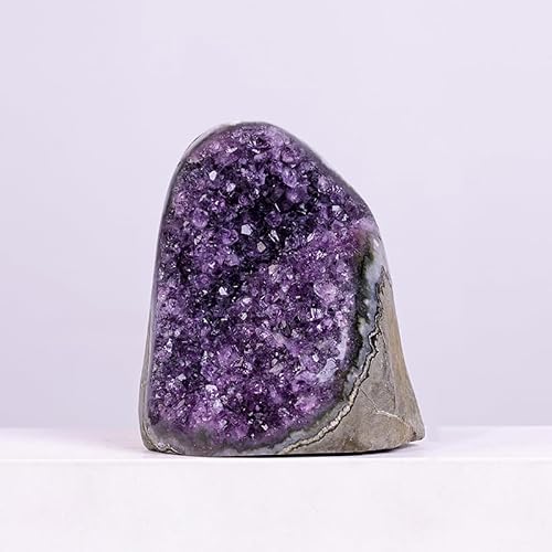 ICXLPMC Amethyst Cluster Ornaments, Town Crystal cave, Mine Home Decoration Feng Shui,Purple,400~500g