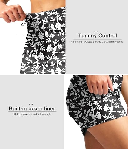 Image of SANTINY Women's 17'' Long Swim Skirt with Pockets High Waisted Modest Tummy Control Swimsuit Skirt Bathing Suit Bottoms
