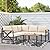 MELLCOM 6 Pieces Patio Furniture Sets, L-Shaped Patio Conversation Sets Metal Outdoor Sectional Sofa with Fauxwood Coffee Table & 6.5" Olefin Cushions for Backyard, Garden, Poolside