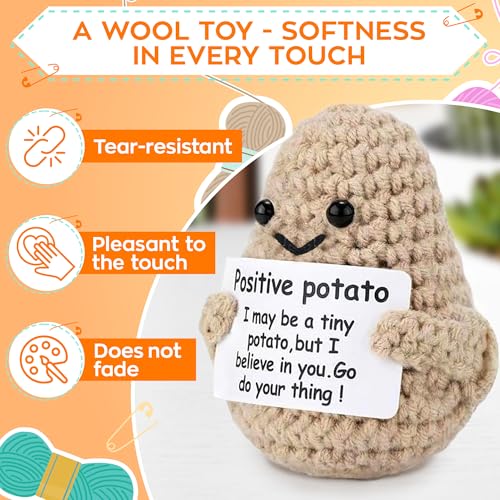 Handmadecrochetpositivepotato314x236inchescuteminiknittedplushwithmotivationalcardfunnysmallemotionalsupportcrochetinspirationaldeskdecoruniquewomensdaygiftsforher Urban Country Home Decor Handmade crochet positive potato314×236 inches cute mini knitted plush with motivational card funny small emotional support crochet inspirational desk decor unique womens day gifts for her urban country home decor